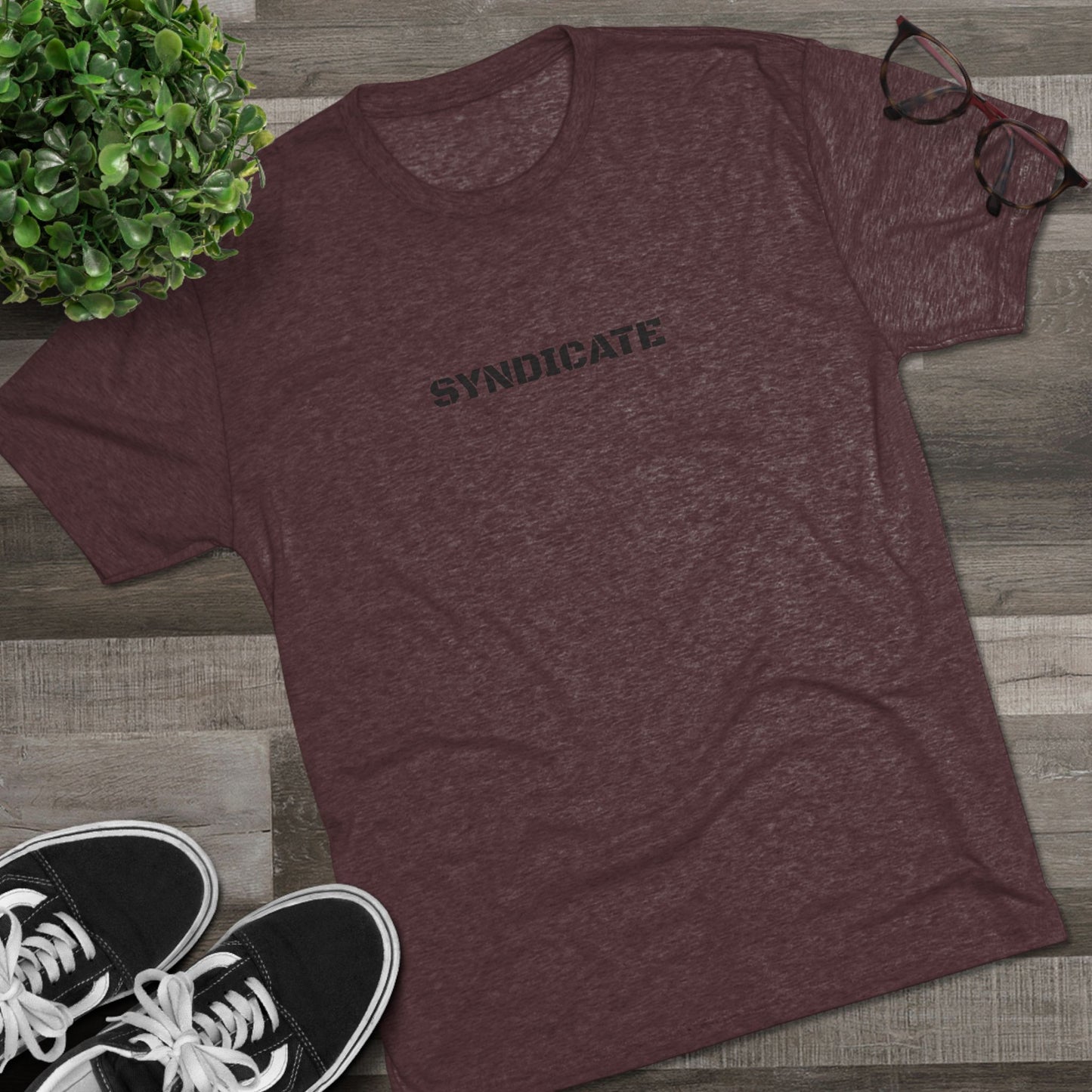 Syndicate Graphic Tee, Unisex Crew Shirt, Casual Streetwear, Edgy Fashion, Gift for Him/Her, Cool Comfortable Tee