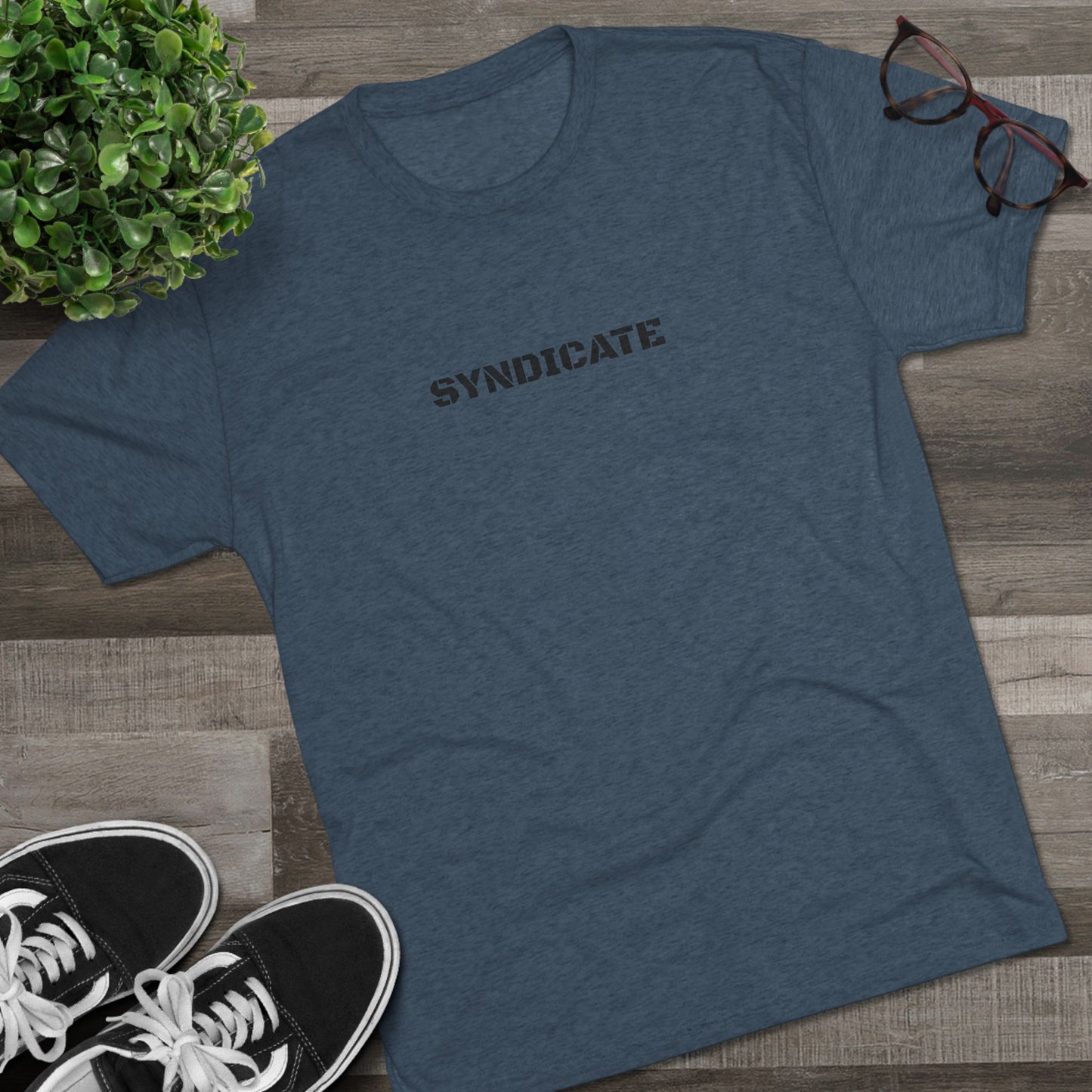 Syndicate Graphic Tee, Unisex Crew Shirt, Casual Streetwear, Edgy Fashion, Gift for Him/Her, Cool Comfortable Tee