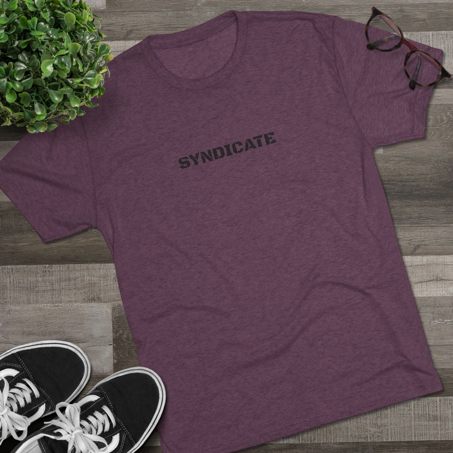 Syndicate Graphic Tee, Unisex Crew Shirt, Casual Streetwear, Edgy Fashion, Gift for Him/Her, Cool Comfortable Tee
