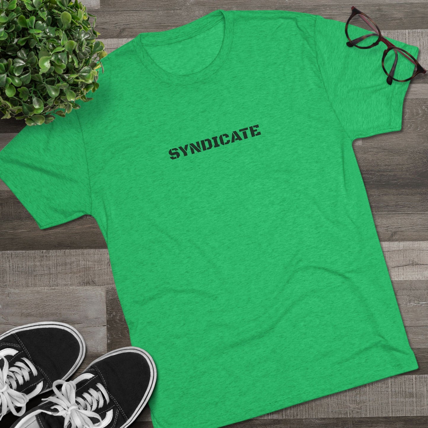 Syndicate Graphic Tee, Unisex Crew Shirt, Casual Streetwear, Edgy Fashion, Gift for Him/Her, Cool Comfortable Tee